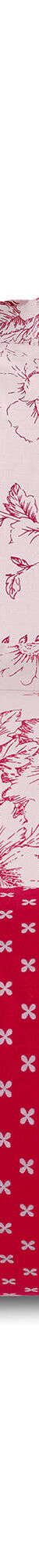 Linge de lit Gabrielle en coton imprimé pois, fleurs et dentelle (rouge) Linge de lit Gabrielle en coton imprimé pois, fleurs et dentelle (rouge)